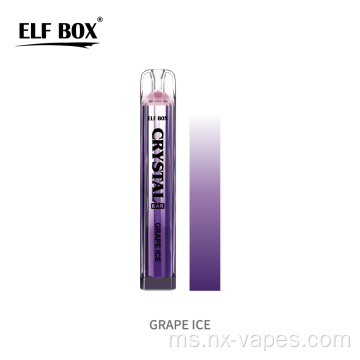Elf Box Crystal Bar 600 Puff Vape Harga